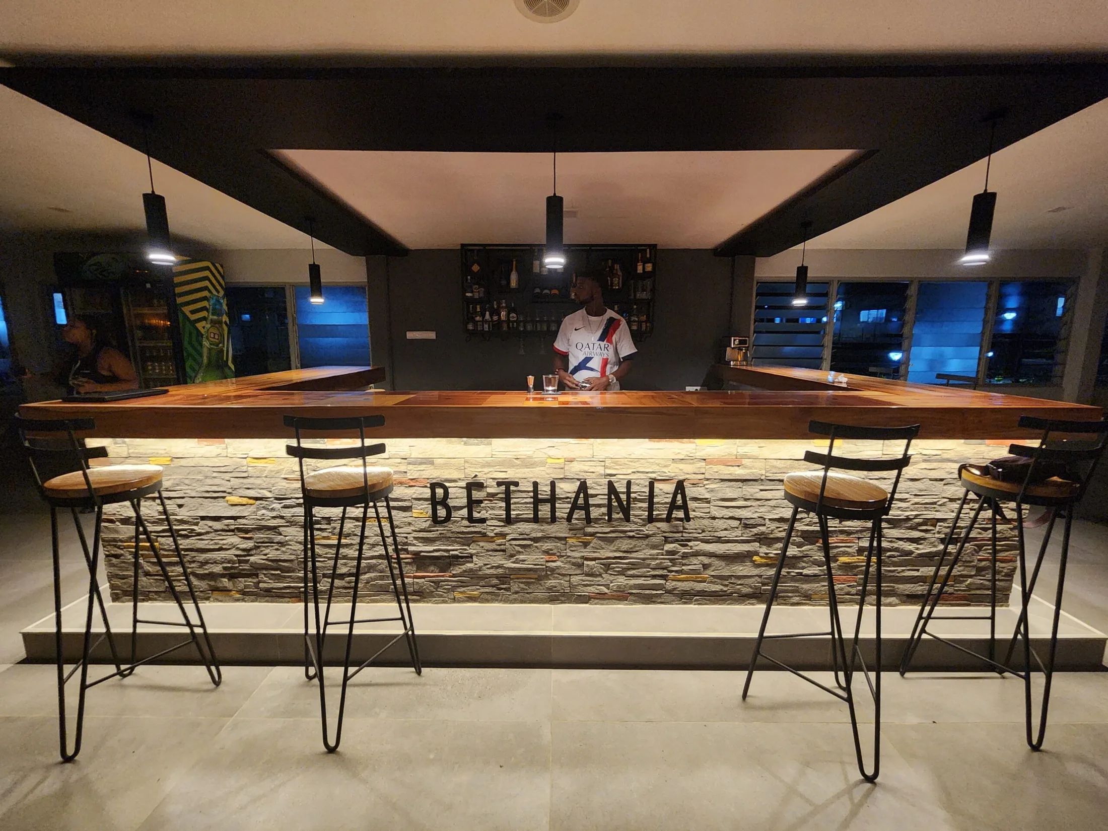 Le bar du Domaine Béthania